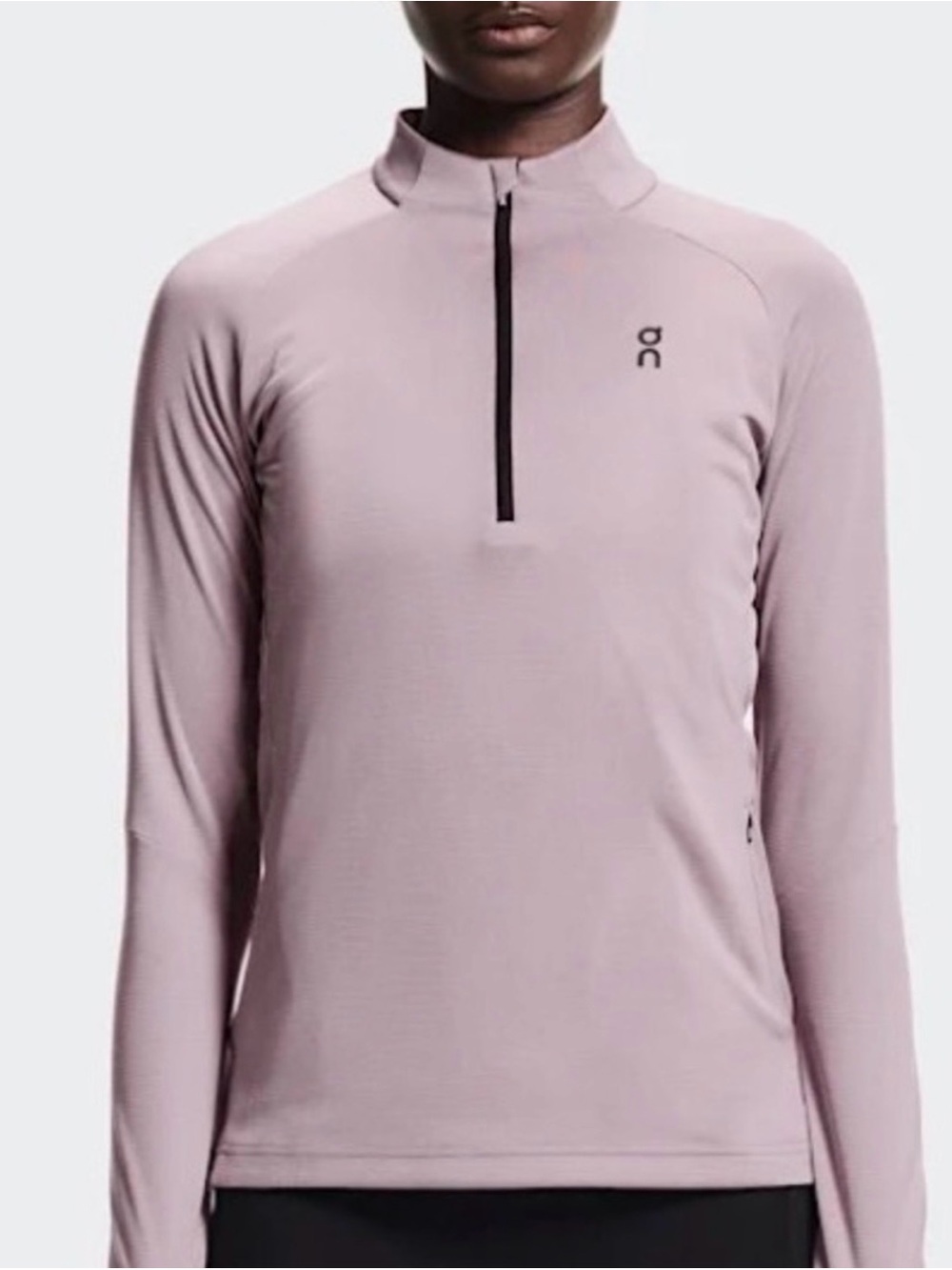 On Running Women's Long-Sleeve 1/4 Zip Top - Dusty Rose